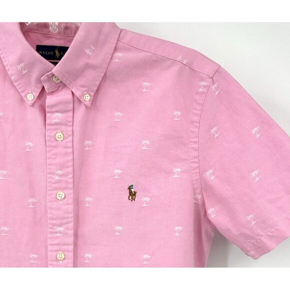 Polo Ralph Lauren Other - POLO RALPH LAUREN slim fit casual shirt button up short sleeve palm trees M